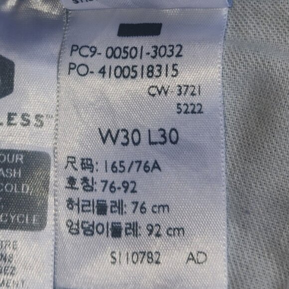 Men's Levi's 501 Blue Jeans Original‎ Fit Ripped, Size 30 - Picture 13 of 14